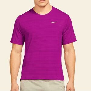 🆕 Nike Men's Purple Dri-FIT Short-Sleeve Running Shirt size L